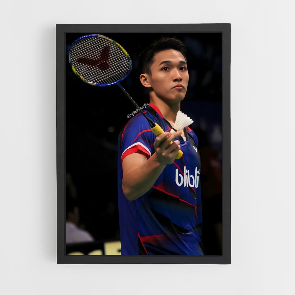 Poster Jonatan christie – affiche Badminton (vue 2)